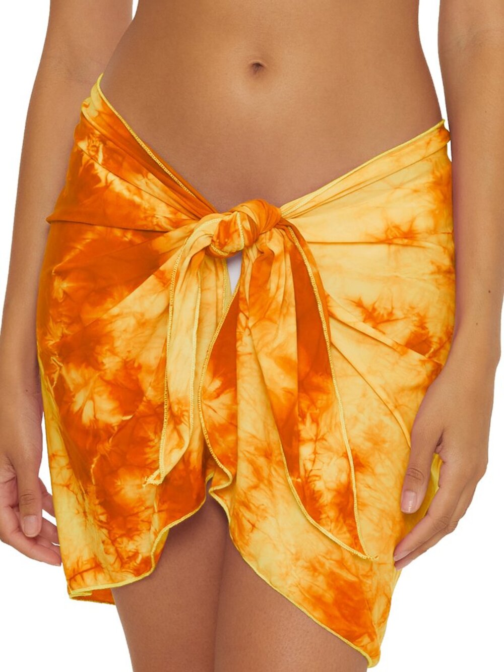 BCA By Rebecca Virtue Oasis Multiway Sarong Cover-Up Pareo Beach Wrap in Orange